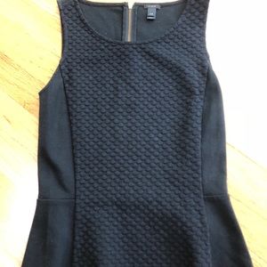 Black J.Crew Peplum Tank